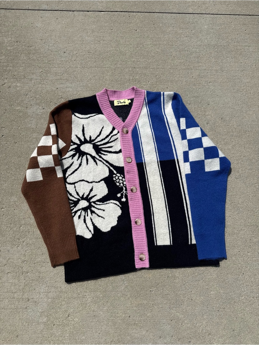 Duvin Floral/Striped Cardigan